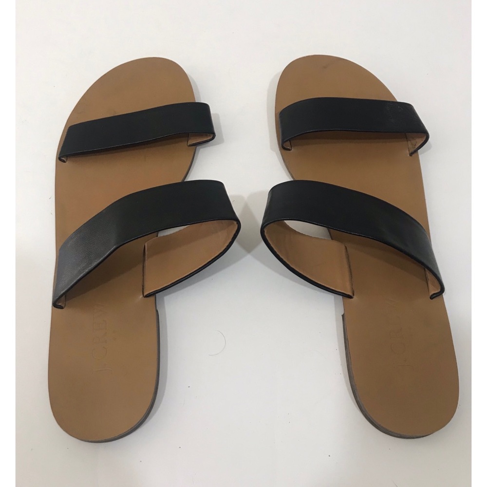 EUC J. CREW black strappy sandals - Picture 2 of 3